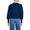 Lands' End Women's Drifter Puff Sleeve Crew Neck Sweater - 2 of 3