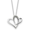 Black Bow Jewelry Rhodium Plated Sterling Silver Mom, Always A Part of My Heart Necklace - 2 of 4