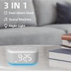 Aoibox Digital Alarm Clock with White Noise Machine & Night Light,30 Wake-Up Sounds,27 Sleep Sounds,12 Color Options, Snooze Function,32 Volume Levels - 2 of 4