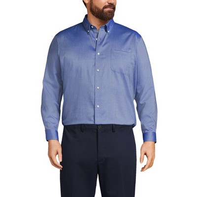 Lands' End Men's Big And Tall Traditional Fit Solid No Iron Supima ...