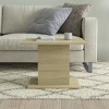 vidaXL Coffee Table, Sonoma Oak - Sturdy, Easy to Assemble, Versatile Functional Square Table - 3 of 4