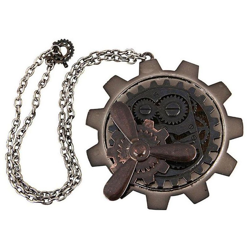 Elope Steampunk Large Gear Propeller Costume Pendant Adult, 1 of 2