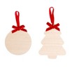 Pearhead 6.5"x7" Holiday Baby Footprint and Handprint Ornament Kit with Clean-Touch Ink Pad Red - 2 of 4