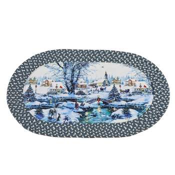Collections Etc Winter Village Rugs