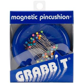 Grabbit Magnetic Pincushion W/50 Pins-Blue