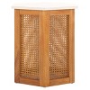 Danez Hexagon Cane Accent Table - Safavieh - 3 of 4