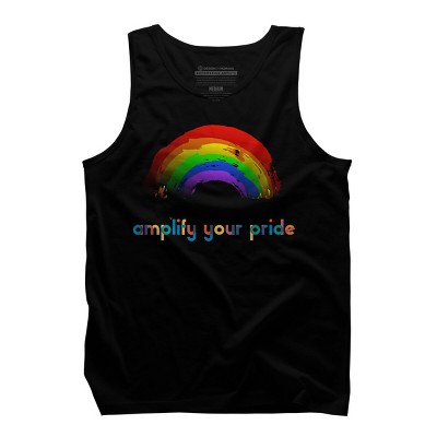 Adult Design By Humans Amplify Your Pride Rainbow By RhintoPow Tank Top