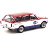 Datsun Bluebird 510 Wagon Service Car Red and White with Blue "Global64" Series 1/64 Diecast Model Car by Tarmac Works - 3 of 3