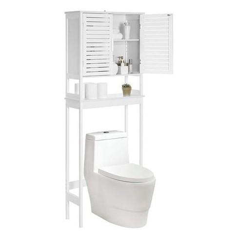 Songmics Over-the-toilet Storage Bathroom Cabinet With Adjustable ...
