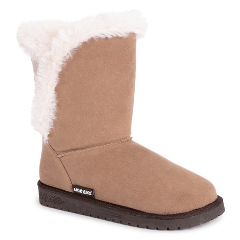 Essentials by MUK LUKS Women's Cheryl Boots-Tan 6 