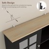 NicBex 72 Inch Kitchen Pantry Storage Cabinet with Hutch,3 Glass Doors and Adjustable Shelves for Dining Room,Bathroom,Kitchen - 4 of 4
