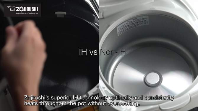 Zojirushi 10 Cup Pressure Induction Heating Rice Cooker &#38; Warmer -  NP-NWC18XB, 2 of 9, play video
