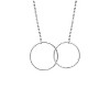 21st Birthday Greeting Card Silver Linked Circles Necklace Womens Ginger Lyne Collection - 3 of 4