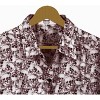 LA LEELA Mens Hawaiian Shirts Short Sleeve Button Down Shirt Men's Halloween Costumes Shirts Beach Tropical Shirts for Men - 3 of 4