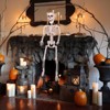 FUN LITTLE TOYS 3PCS Halloween Decorations Hanging Skeleton with Movable Posable Joints, Spooky Plastic Skeleton for Yard Garden - 2 of 4