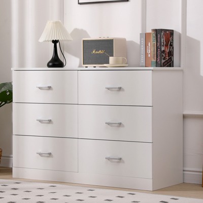 Skonyon 6 Drawer Dresser Double Dresser For Bedroom Wide Storage Space ...