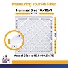 Filter King 16x19x1 Air Filter | 4-PACK | MERV 13 HVAC Pleated A/C Furnace Filter | MADE IN USA | Actual Size: 15.5 x 18.5 x .75" - 2 of 4