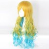 Unique Bargains Women's Wigs 31" Blonde Blue with Wig Cap - 3 of 4