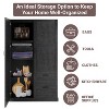 Home Imports Emporium 40” Extra Wide Multipurpose Bedroom Storage Cabinet, 71” Tall Pantry Storage Cabinet with Adjustable Shelves - 4 of 4