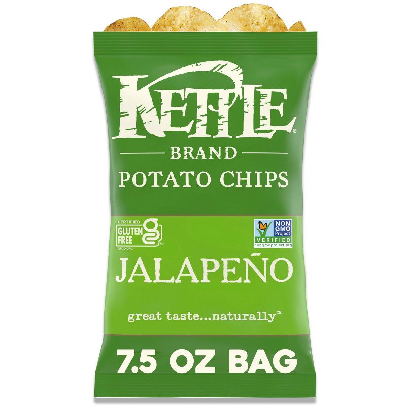 Kettle Brand Jalapeno Kettle Potato Chips - 7.5oz, 1 of 7