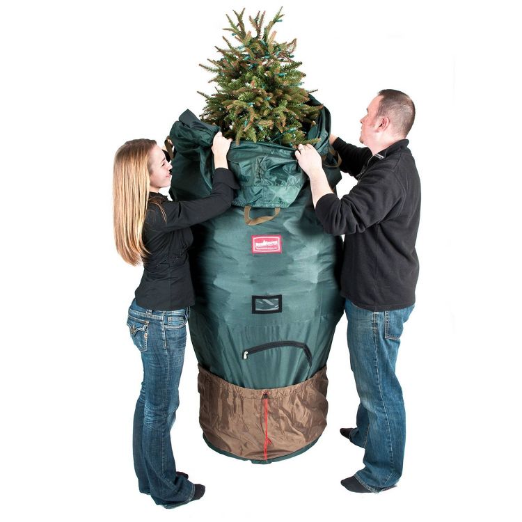 TreeKeeper Adjustable Tree Storage Bag - Large: Christmas Tree Storage, Polyester, Spot Clean, 95" x 33", Green, 2 of 13