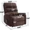 Dual Motor Power Lift Recliner Chair with 8-Point Massage, Lumbar Heating, and Heavy Duty Motion Mechanism - 3 of 4
