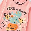 Kids' Mickey & Minnie Trick-or-Treat Crewneck Sweatshirt - Pink - 3 of 3