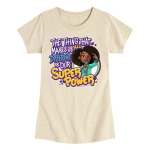 Girls' - Karma's World - Our Super Power Fitted Short Sleeve Graphic T-Shirt - 1 of 3