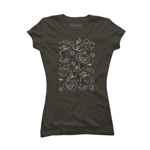 Junior's Design By Humans Halloween party By makart8 T-Shirt - 1 of 2