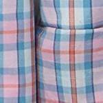 blue and pink plaid