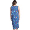 Just Love Womens Nightgown - Sleeveless Henley Oversized Sleepwear Gown - 3 of 3