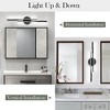 LLHZSY 23 3/5-in 2-Light Minimalist Linear LED Vanity Light-Gold - 4 of 4