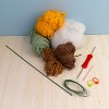 John Bead Sunflower Floral Crochet DIY Kit for Beginners - 4 of 4
