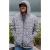 Burlebo Men's Horizontal Quilted Insulated Puffer Jacket with Hood - 2 of 4