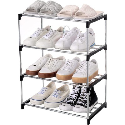 Stackable Small Shoe Rack, Entryway, Hallway and Closet Space Saving Storage and Organization