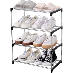 Stackable Small Shoe Rack, Entryway, Hallway and Closet Space Saving Storage and Organization - 1 of 4