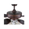 Concord Heritage 52" LED Ceiling Fan Indoor With Light Fixture, 5 Blade, Bronze/White Glass - 4 of 4