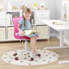 Infans Kids Desk Chair Ergonomic Swivel Children Mesh Study Height Adjustable Rose - 4 of 4