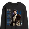 Men's - Star Wars - Obiwan Kenobi Collage Long Sleeve Graphic T-Shirt - 2 of 4