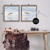 Stupell Industries Seaside Sandpiper Birds Black Framed Floater Canvas Wall Art - 3 of 4