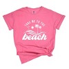 Simply Sage Market Take Me To The Beach Wave Garment Dyed Tee - L - Crunchberry - 2 of 4