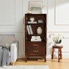 Airsurfer Vintage Storage Cabinet with Carved Doors and Drawers, Solid Wood Accent Cabinet for Living Room or Bedroom - 2 of 4