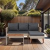 Sapphtopaz Patio Furniture Sets Wicker Patio Lounge Chairs with Cushions and Table for Backyard, Outdoor, Terrace - 2 of 4