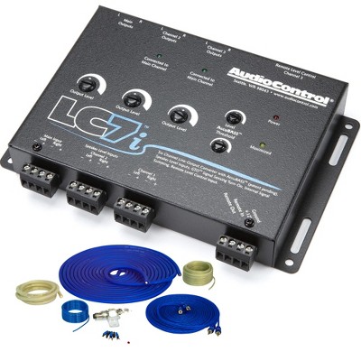 AudioControl LC7i 6 Channel Line Output Converter with Accubass with 4GA OFC Pure Copper Wiring Kit