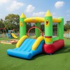 Gymax Inflatable Smiley Face Bounce House with Slide Jump Zone & Basketball Hoop for Indoor & Outdoor Play - 3 of 4
