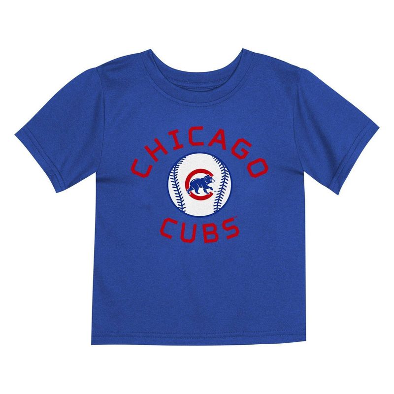 MLB Chicago Cubs Toddler Boys&#39; 2pk T-Shirt, 3 of 4