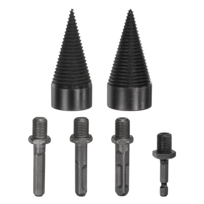 Unique Bargains Firewood Outdoor Farm Log Splitter Drill Bit 2 Pcs