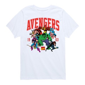 Boys' - Marvel - Avengers Collegiate Short Sleeve Graphic T-Shirt - 1 of 4