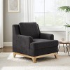 VANOMi 31.5'' Boucle Accent Chair with Rubber Wood Base - 2 of 4