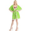 LA LEELA Women's Open Front Summer Beach Duster Beachwear Plus Size Caftan Cover Up for Swimwear - 3 of 4